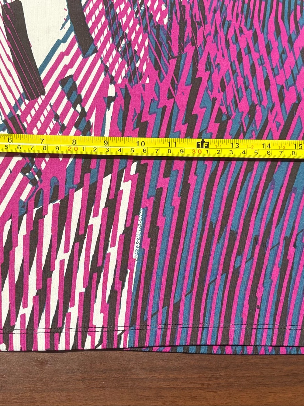 Dana-Montane V-Neck Long Sleeve Top in Teal and Purple Print - Picture 8 of 10